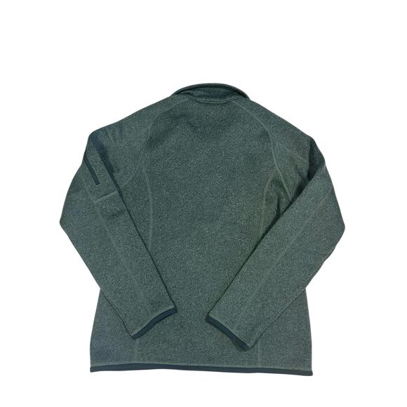 EUC Patagonia Women’s Heathered Green Better Sweater 1/4-Zip M Cozy Outdoorcore - Picture 5 of 10